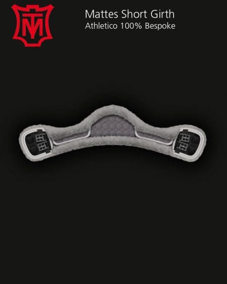 Mattes Grey Short Athletico Classic Dressage Girth