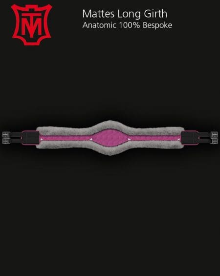 Mattes hot pink and grey long anatomic girth