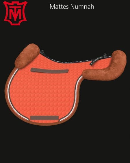Mattes Jumping Sheepskin Numnah Orange