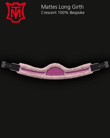 Mattes Pink Long Crescent Shaped Girth