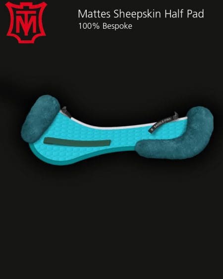 Mattes Sheepskin Half Pad Teal