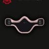 Mattes Short Show Jumping Belly Protector Girth with Pink Sheep Skin