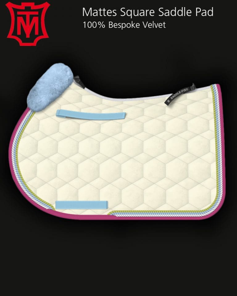 Custom Mattes Pads The Luxury Velvet Square Saddle pad