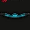 Turquoise Sheepskin Long Crescent Girth