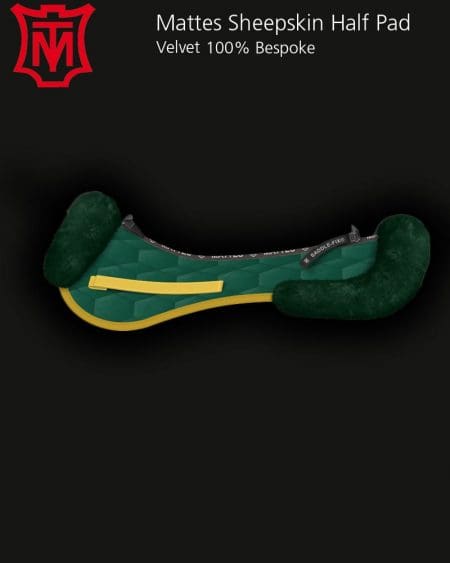 Sheepskin Half Pad Green