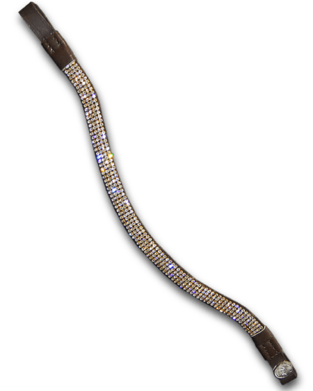 Diamond Wave Gold Browband