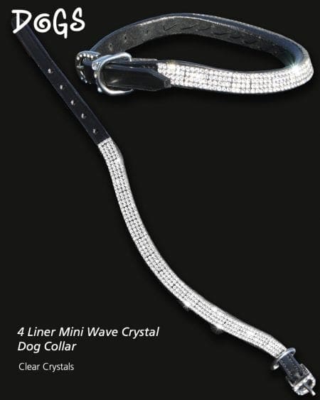 Diamond Crystal Wave Dog Collar