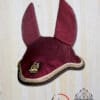 HKM Golden Gate Bit Ear Bonnet Burgundy