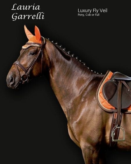 Lauria Garrelli Ear Bonnet and Saddle Pad Set