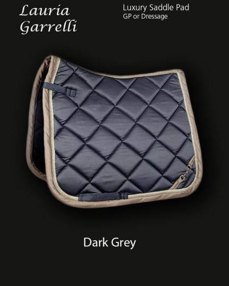Lauria Garrelli Golden Gate Bit saddle pad dark grey
