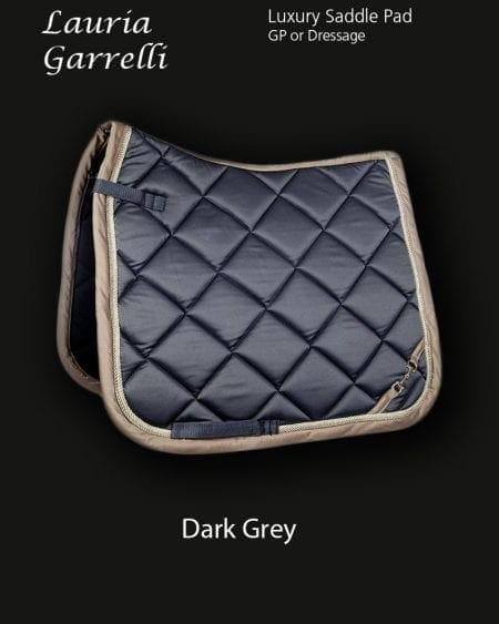 Lauria Garrelli Golden Gate Bit saddle pad dark grey