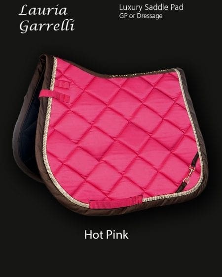 Lauria Garrelli Golden Gate Bit saddle pad Hot Pink