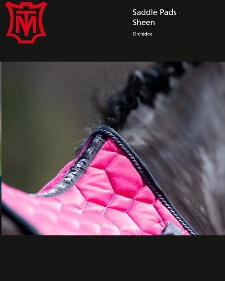 Mattes Cotton Sheen Square Saddle Pads Orchid