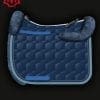 Mattes Square Cotton Sheen Sheepskin Saddle Pad Blue