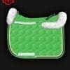 Mattes Square Cotton Sheen Sheepskin Saddle Pad Emerald