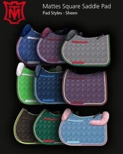 Mattes Square Saddle Pad Cotton Sheen Main