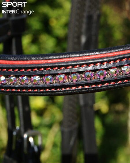 Black Red Browband