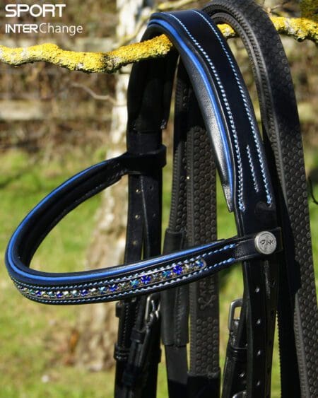 Royal Blue Black Bridle Top Part