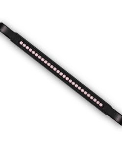 Crystal Browband Black with Rose AB Crystals