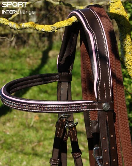 Baby Pink Brown Bridle Top Part