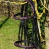 Beautiful Sport Range Bridle by Pink Equine with Hot Pink Piping