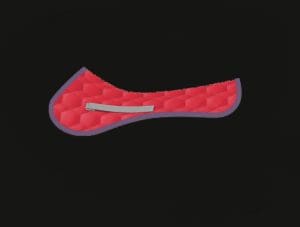 Cherry Red Jumping Half Pad