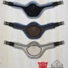 Mattes Crescent Long Leather Stud Girth