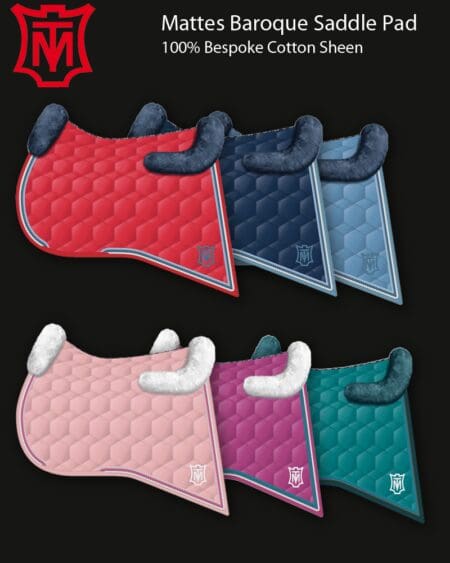 Mattes Baroque Cotton Sheen Saddle Pads Main