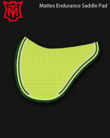 Mattes Cotton Endurance Saddle Pad Green