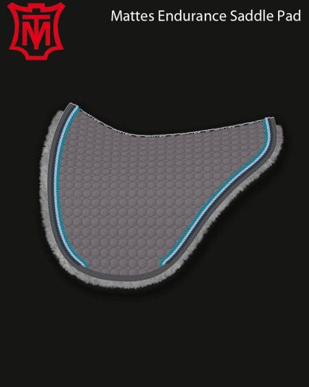 Mattes Cotton Endurance Saddle Pad Grey