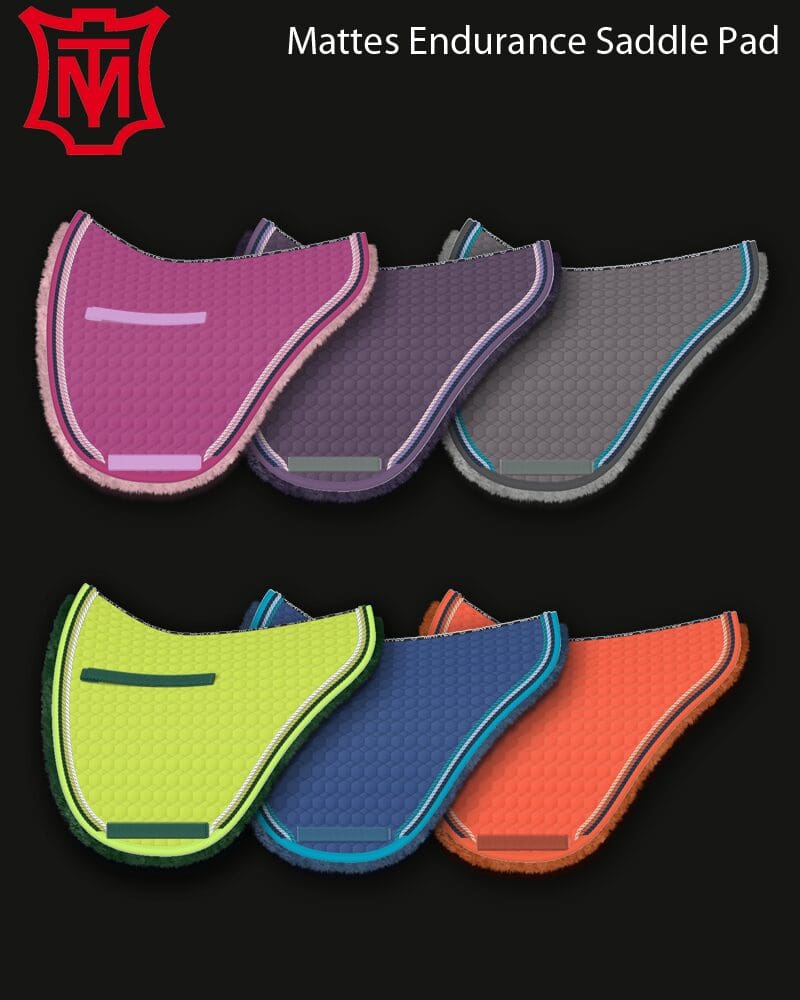 Mattes Custom Design Endurance Saddle Pad Pink Equine