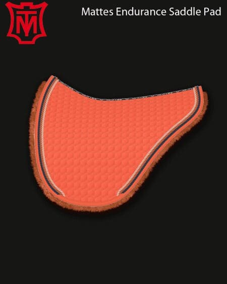 Mattes Cotton Endurance Saddle Pad Orange