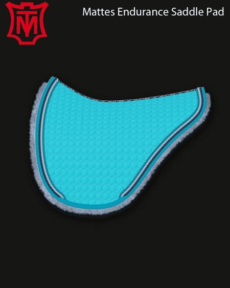 Mattes Cotton Endurance Saddle Pad Turquoise