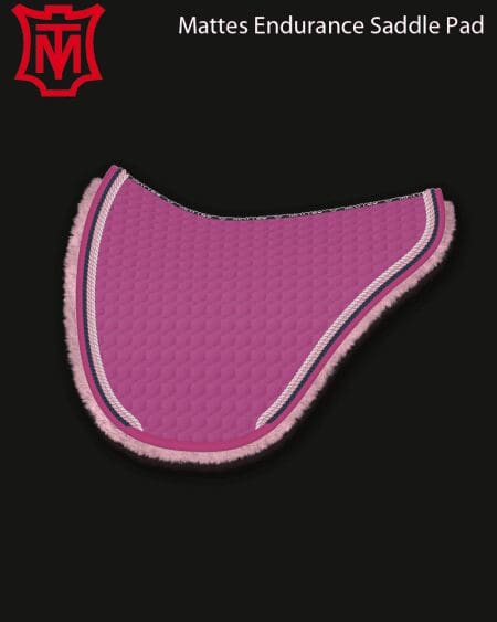 Mattes Cotton Endurance Saddle Pad Pink