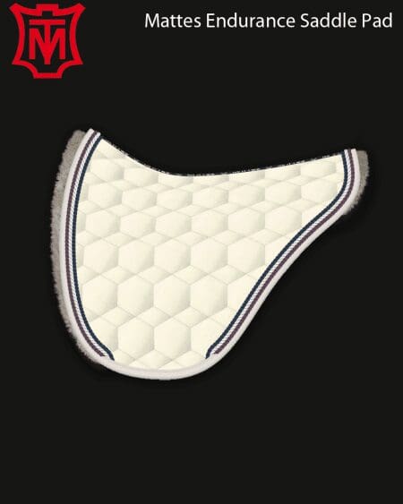 Mattes Cotton Sheen Endurance Saddle Pad Cream