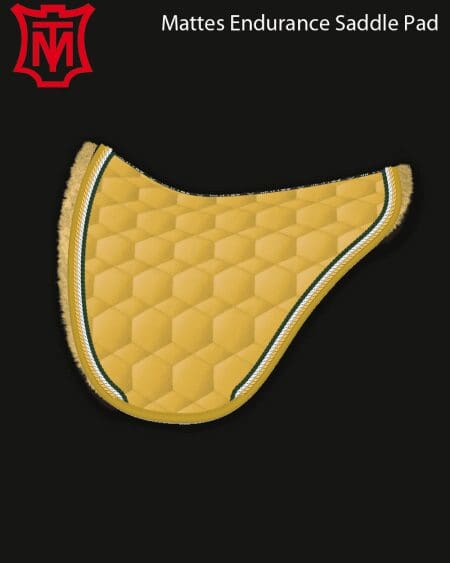 Mattes Cotton Sheen Endurance Saddle Pad Curry