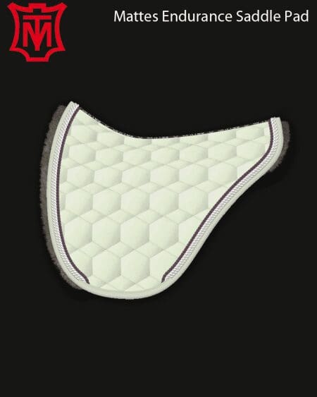 Mattes Cotton Sheen Endurance Saddle Pad Metal