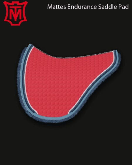 Mattes Endurance Cotton Saddle Pad Red