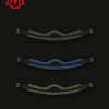 Mattes Slimline Black Leather Crescent Girth