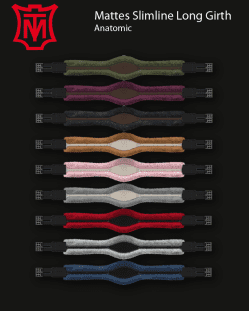 Mattes Leather Anatomical Girth