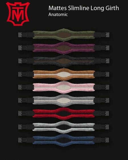 Mattes Leather Anatomical Girth