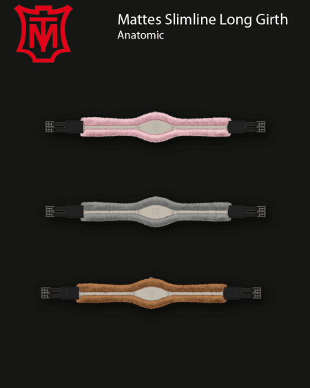 Mattes Slimline Leather Anatomic Girth