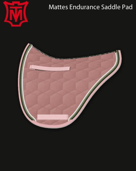 Mattes Velvet Endurance Saddle Pad Misty Rose