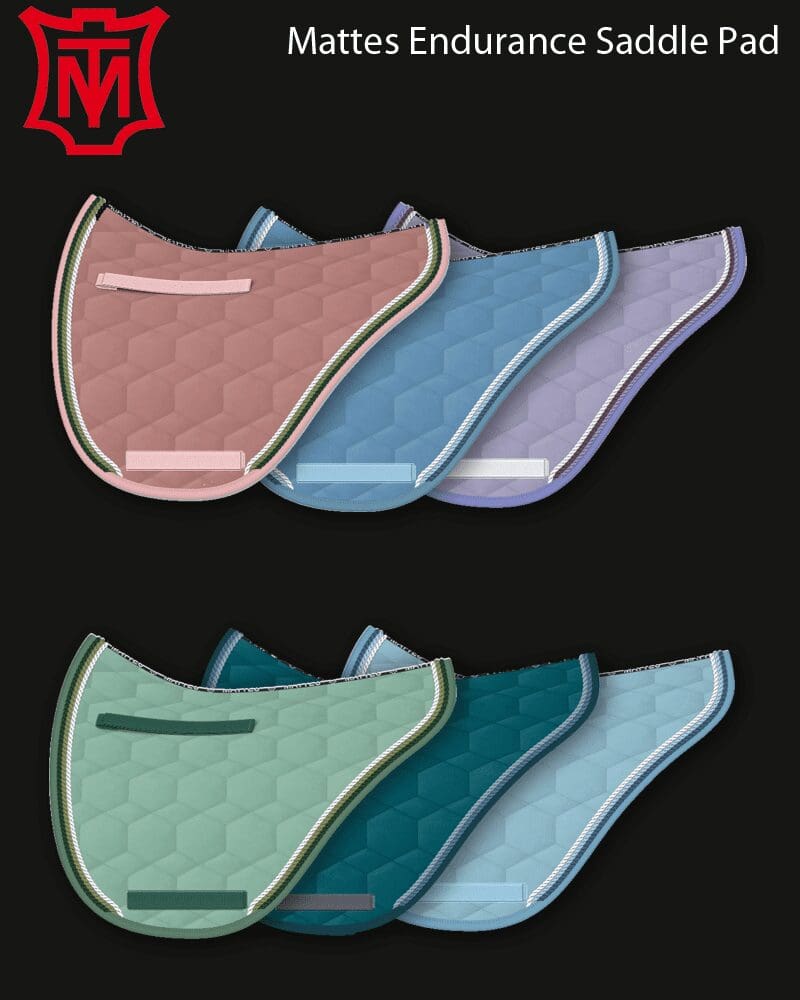 Mattes Custom Design Endurance Saddle Pad Pink Equine