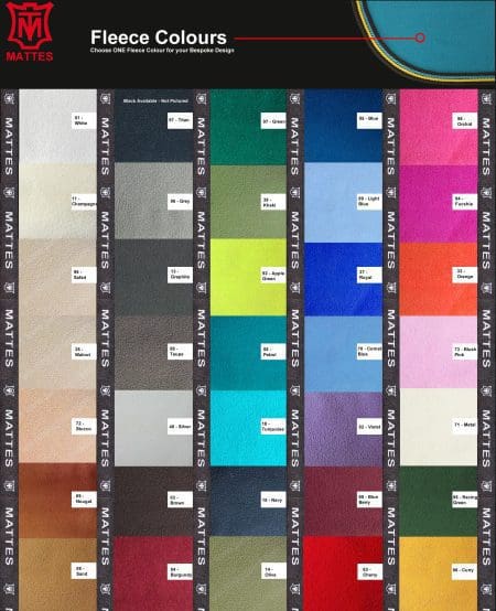 2022 Fleece Colours