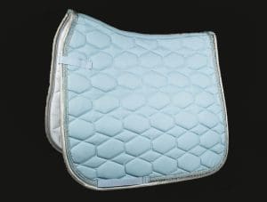 Baby Blue HKM Diamante Saddle Pad