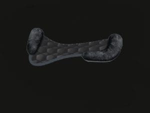 Black Dressage Sheepskin Half Pad