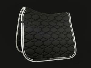 Black HKM Diamante Saddle Pad