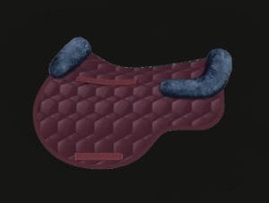 Blackberry Jumping Sheepskin Saddle Pad