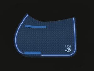 Blue All Purpose Cotton Square Saddle Pad